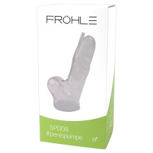 SP008 Realistic Penis Cylinder L crystal clear