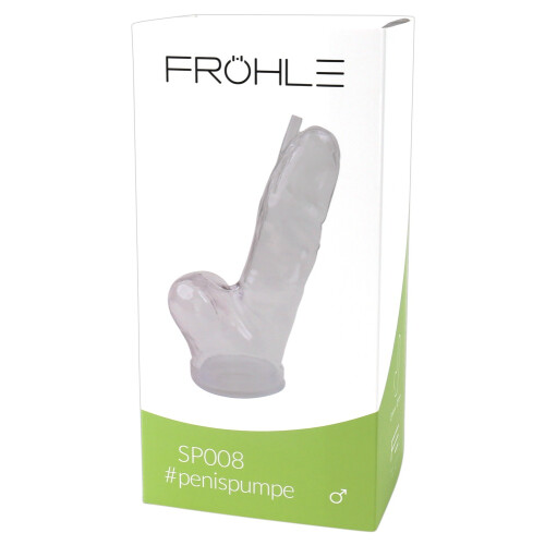 SP008 Realistic Penis Cylinder L crystal clear