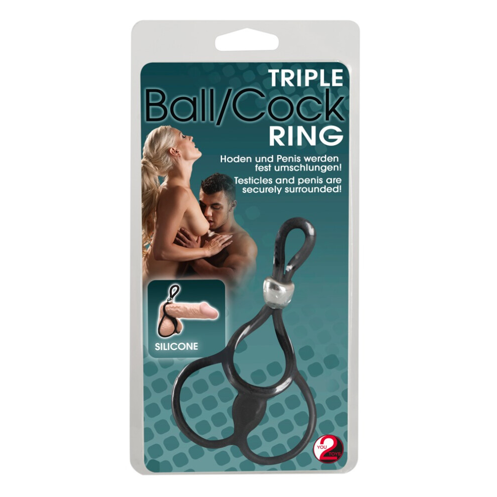 You2toys Triple Ball And Cock Ring