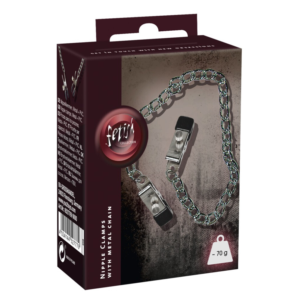 Fetish Collection Boob Chain With Nipple Clamps