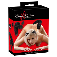 Bad Kitty Furry Butt Plug og Katteører Sæt