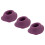 Heads Pack of 3 Purple 1