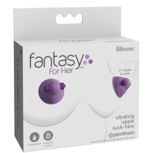 Fantasy For Her Vibrerende Brystvorteklemmer Sugekraft Lilla