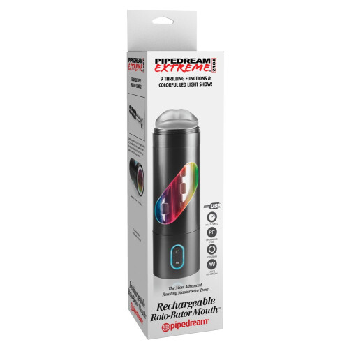 PET Vibrerende Masturbator med 9 Vibrationstilstande Sort