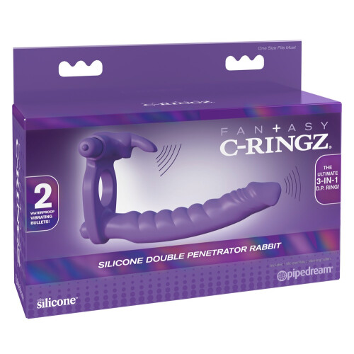 Silicone Double Penetrator Rabbit