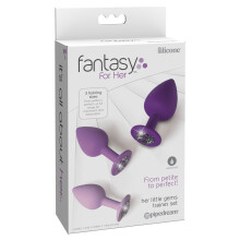 Fantasy For Her 3-i-1 sæt med 3 træningsanalplugger lilla