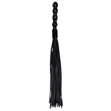 Leather Flogger with Wooden Handle