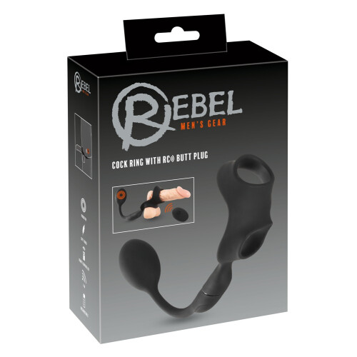 Cock Ring with RC Butt Plug