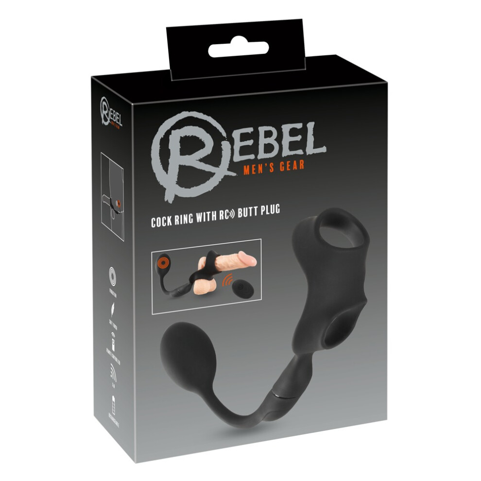 Rebel Cock Ring With Rc Butt Plug