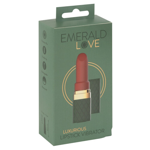 Emerald Love Mini Vibrator Læbestift med Stimulation