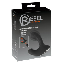 Rebel 3-funktions analprop med fjernbetjening RC-analplug