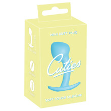 Cuties Silikone Perfekt Buet Analprop Blå