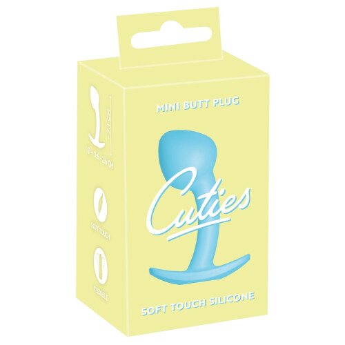 Cuties Silikone Perfekt Buet Analprop Blå