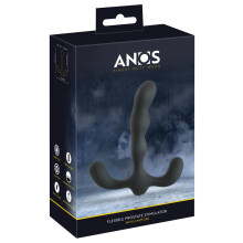 ANOS Silikone Vibrerende 3-armet Prostata Stimulator Sort