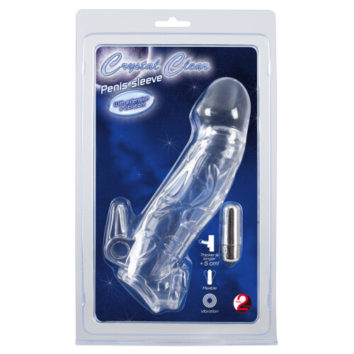 Chrystal Skin Penis Sleeve Vibro