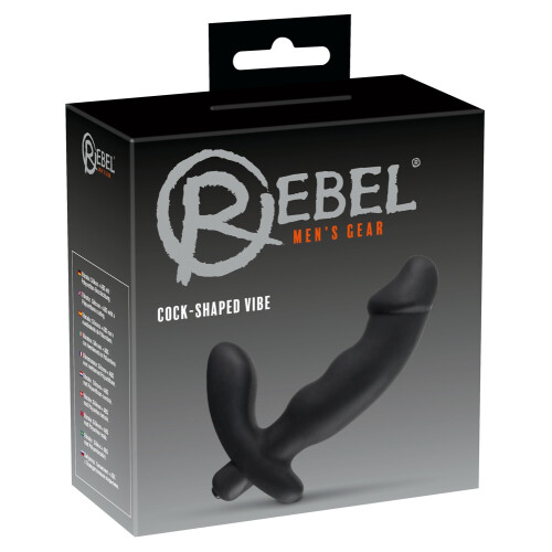 Rebel Prostatavibrator med Ekstra Perineum Stimulator Sort