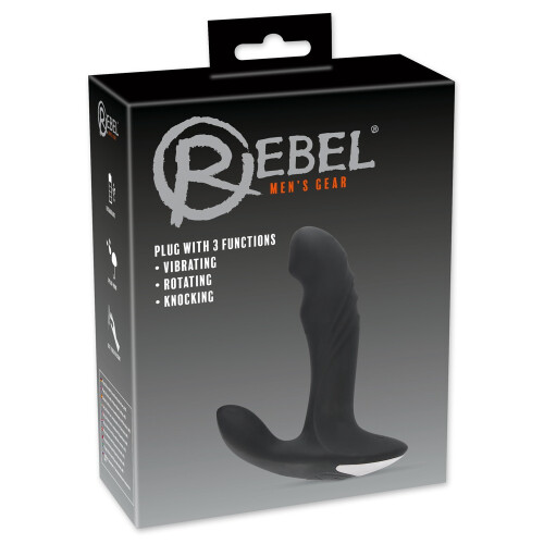 Rebel Analprop til Mænd med Perineum Stimulator Sort