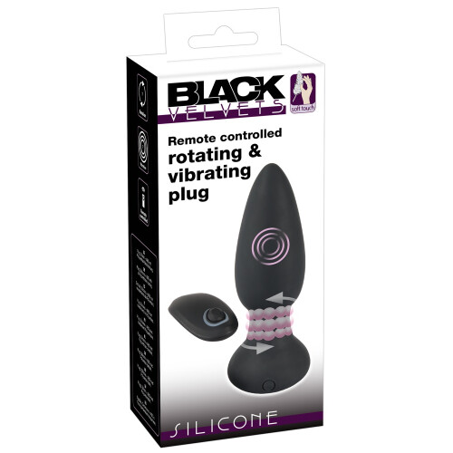 Remote controlled rotating & vibrating plug