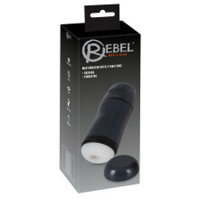 Rebel Wearable Vibrerende og Sugende Masturbator Sort