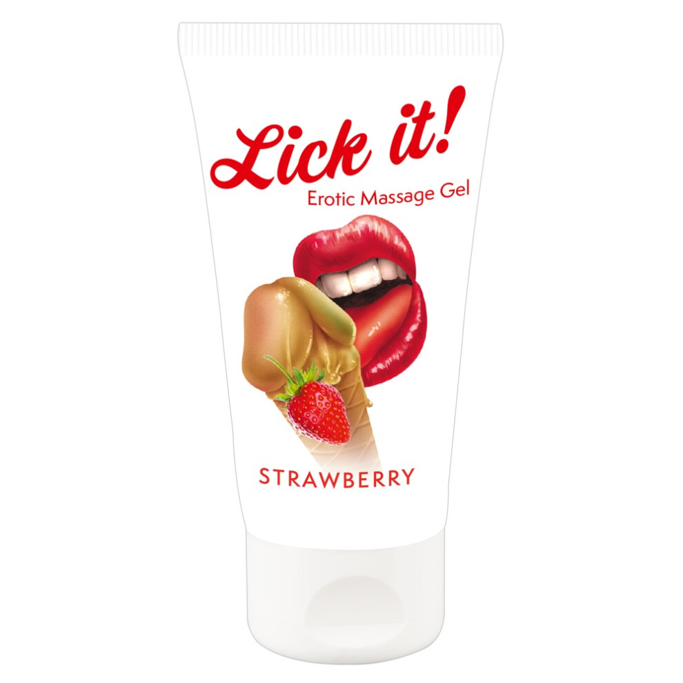 Lick It! Erotic Massage Gel Strawberry