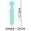 Cuties Grøn Mini Vibrator Med Hoved 8