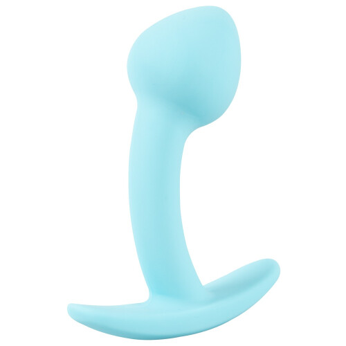 Cuties Silikone Perfekt Buet Analprop Blå 2