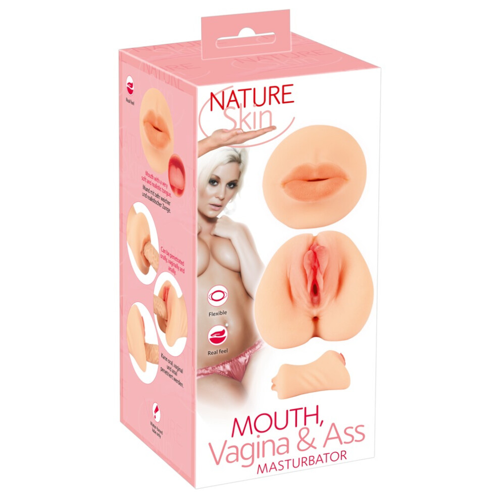 Nature Skin Mouth, Vagina & Ass Masturbator