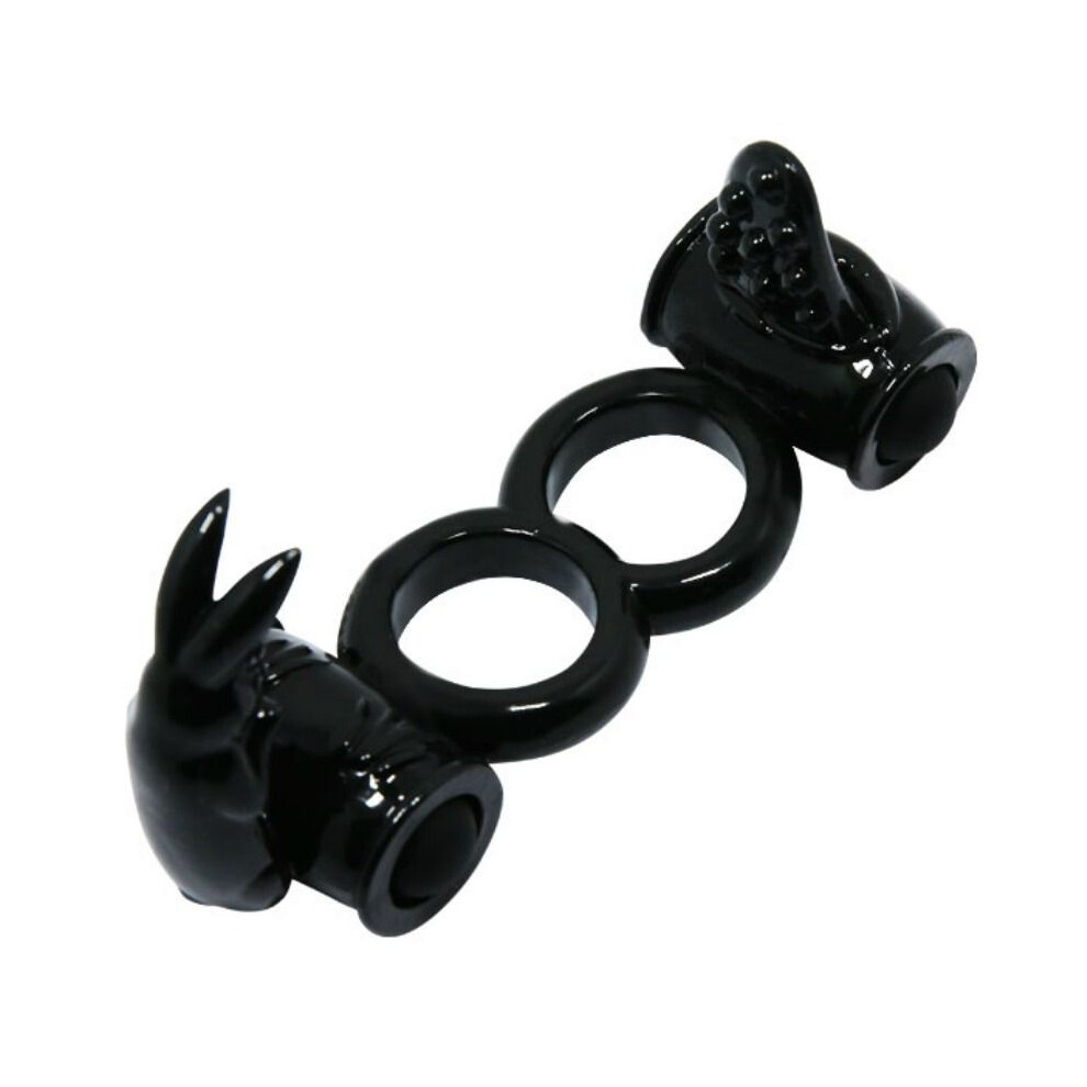 Baile For Him Baile - Sweet Ring Double Ring With Double Rabbit