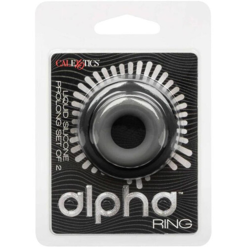 CALEXOTICS - ALPHA PROLONG SET OF 2 RING GREY 1