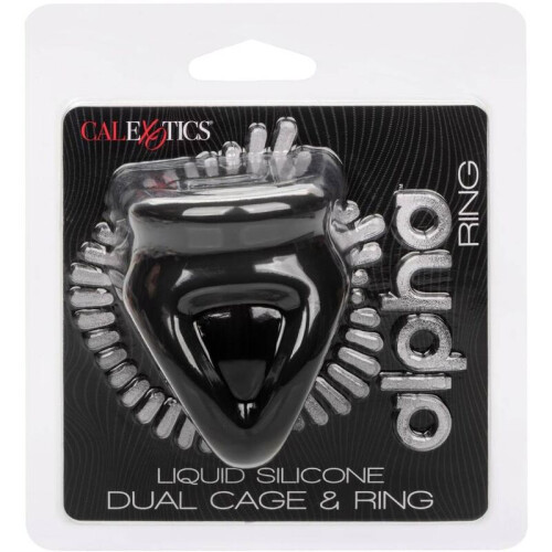 CALEXOTICS - ALPHA DUAL CAGE RING BLACK 1
