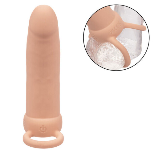 CALEXOTICS - MAXX THICK DUAL PENETRATOR 10 VIBRATIONS FLESH 2