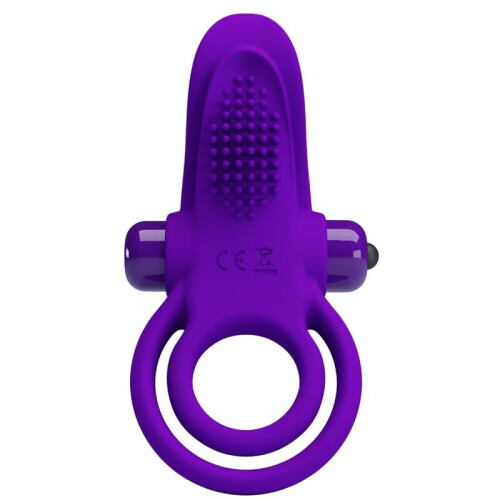 PRETTY LOVE - PURPLE VIBRATING PENIS RING 1