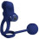 PRETTY LOVE - REMINGTON DOUBLE VIBRATING RING WITH PLUG BLUE 4