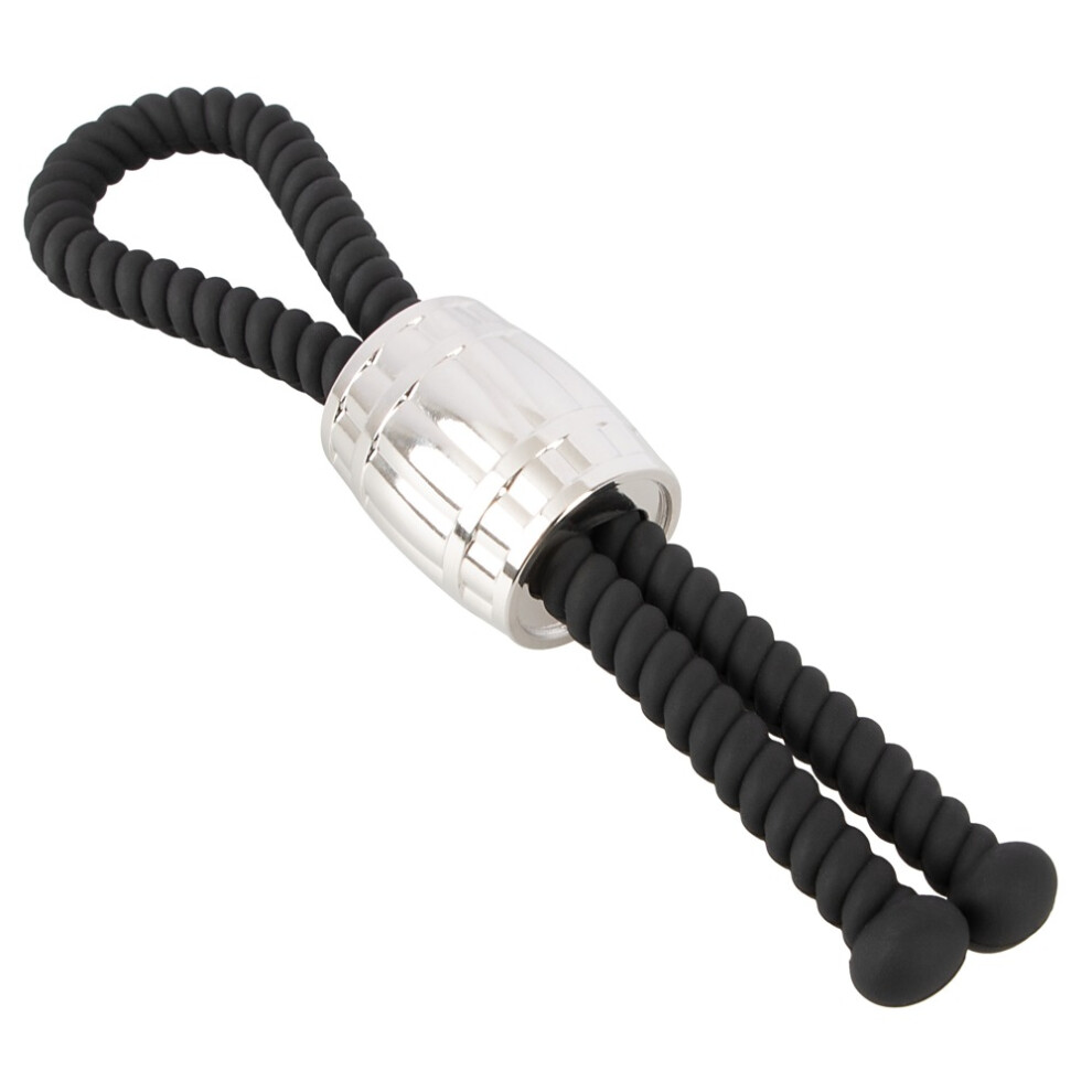 Rebel Black Heavy Rope Cock Strap