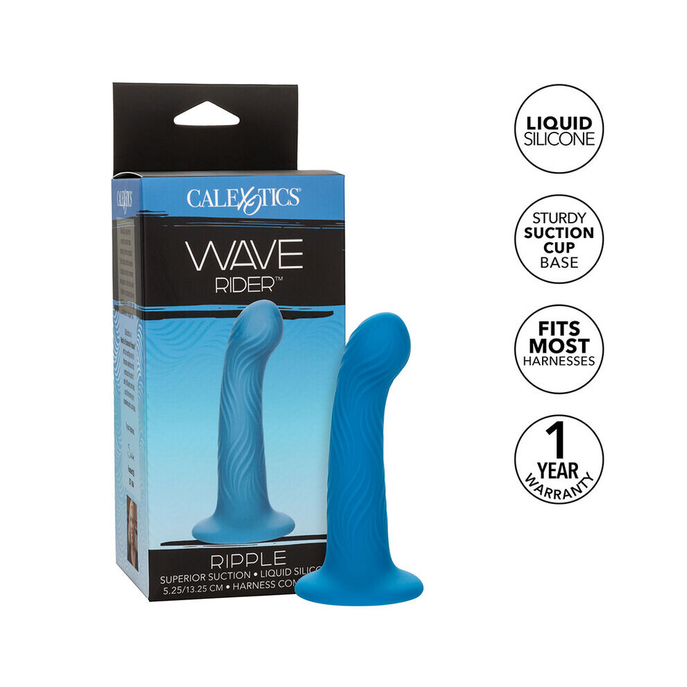 Calexotics Blue - Wave Rider Ripple Anal Plug