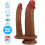 PRETTY LOVE - HULBERT DOUBLE REALISTIC DILDO WITH VIBRATION MULATO 1