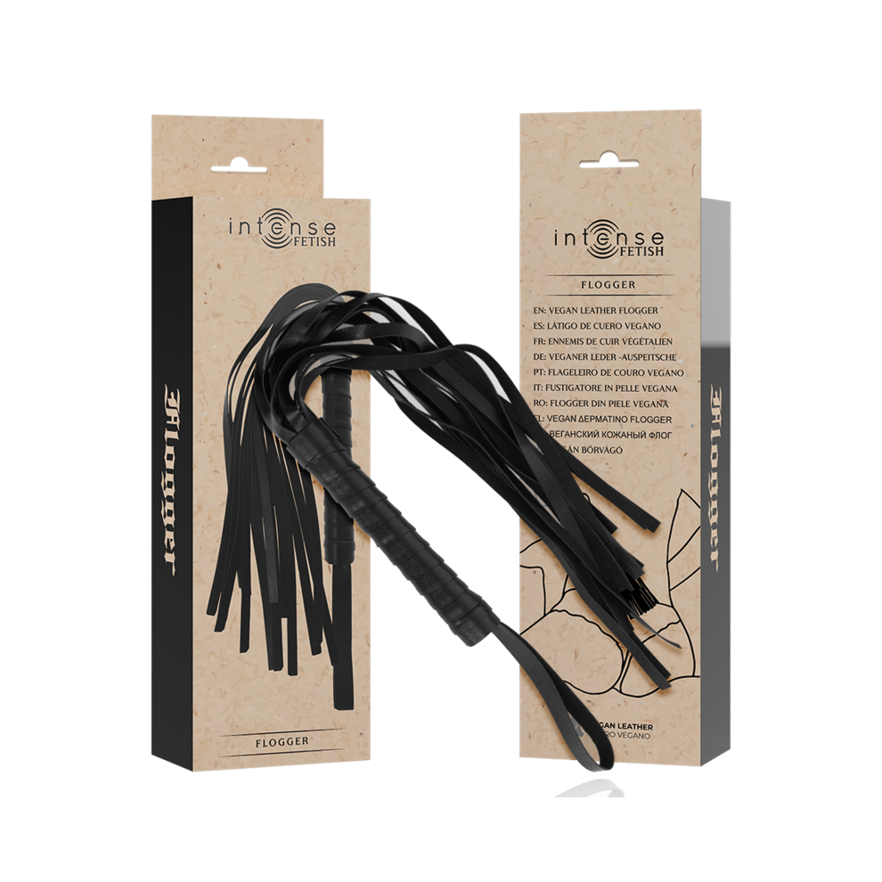 Intense Fetish Intense - Fetish Vegan Leather Flogger