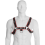 LEATHER BODY - CHAIN HARNESS III BLACK / RED 1