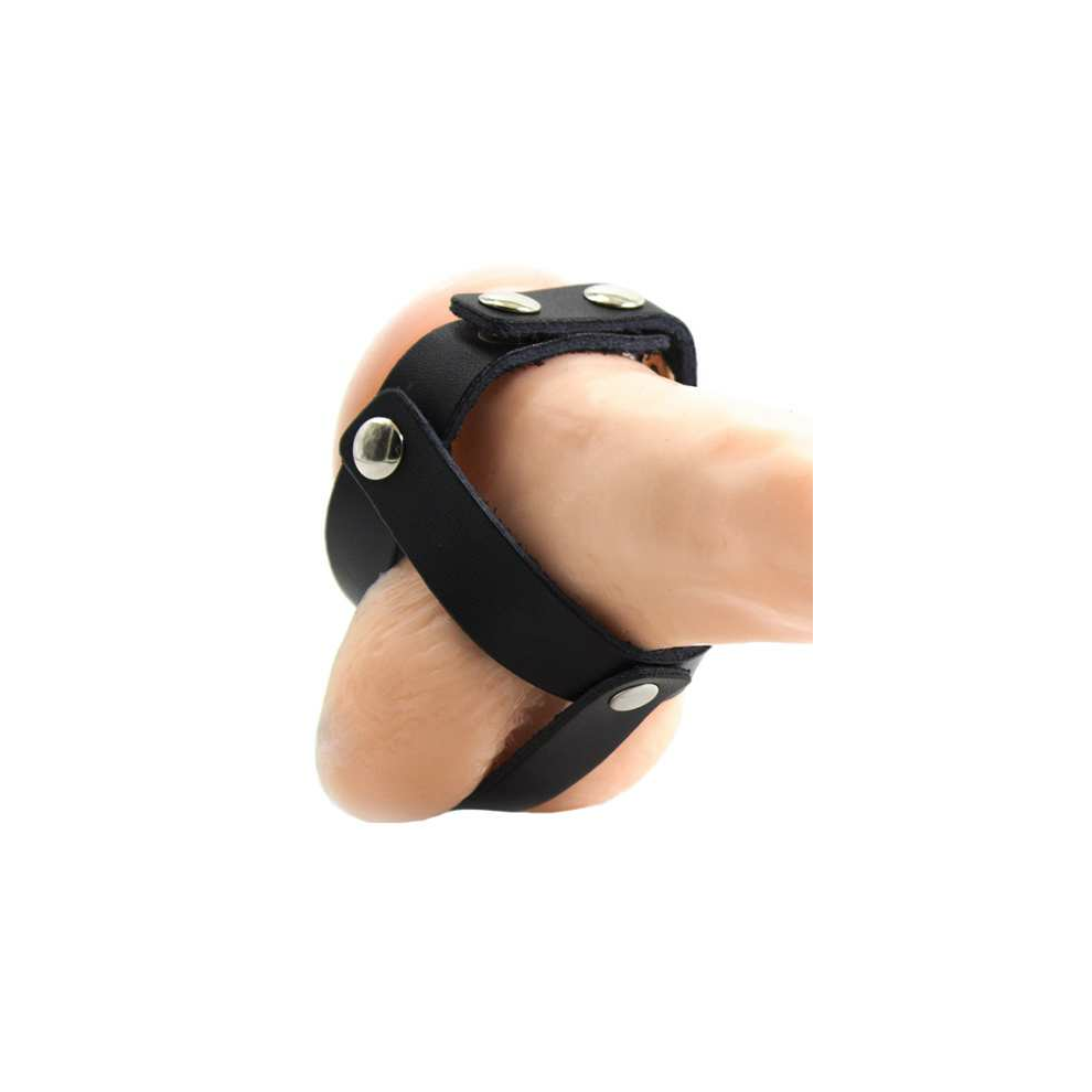 Ohmama Fetish Leather Ball Cage