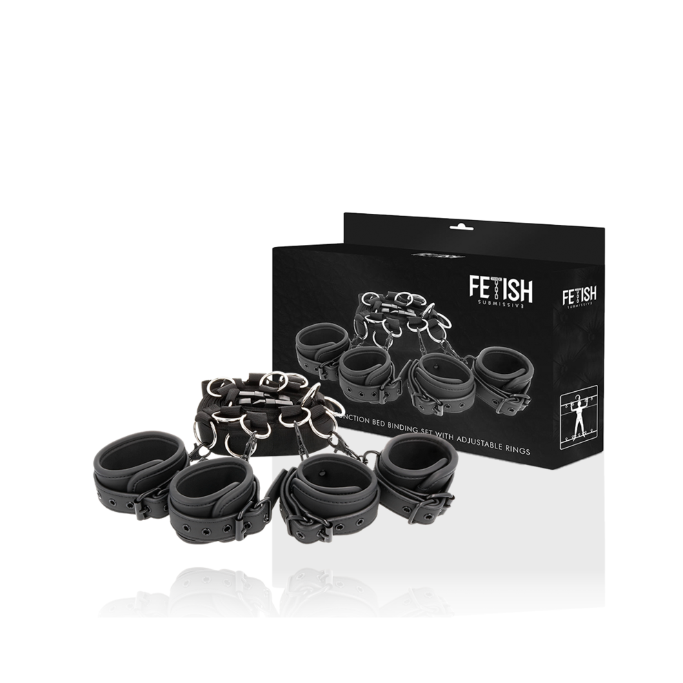 Fetish Submissive Bondage Fetish Submissive - Luxury Bed Ties Set With Noprene Lining