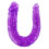 BAILE - DOUBLE DILDO IN LILAC FLEXIBLE JELLY 1