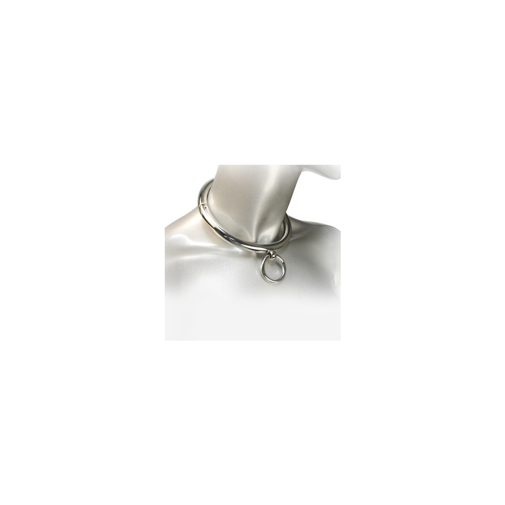Metal Hard - Bdsm Necklace With Ring 10Cm