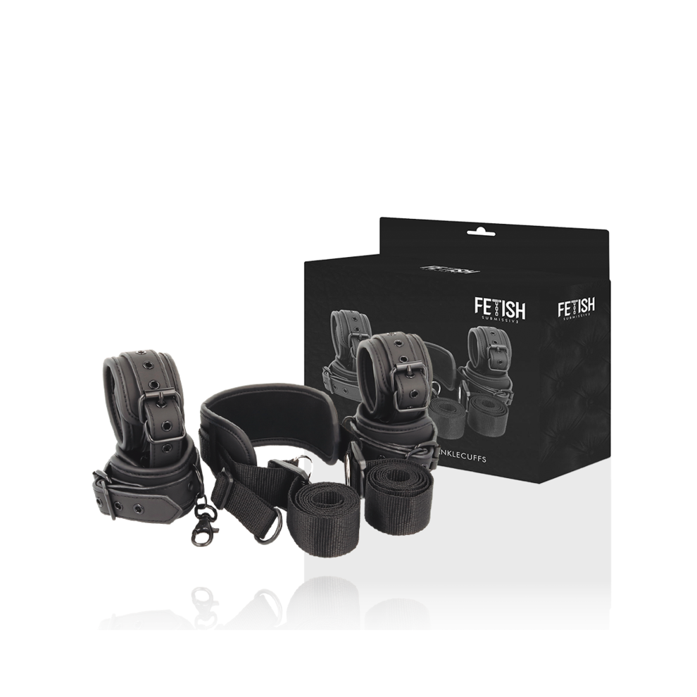 Fetish Submissive Bondage Fetish Submissive - Master Position With 4 Noprene-Lined Handcuffs