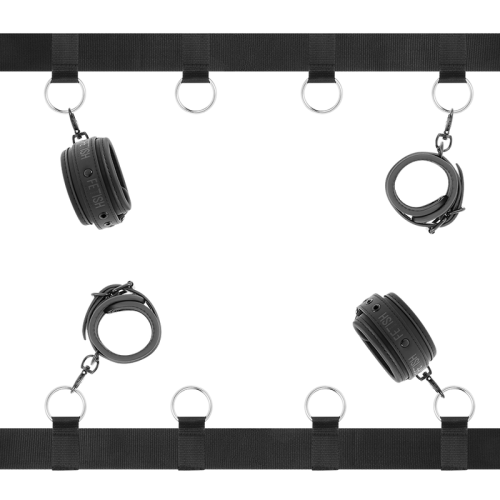 FETISH SUBMISSIVE - LUXURY BED TIES SET WITH NOPRENE LINING 1