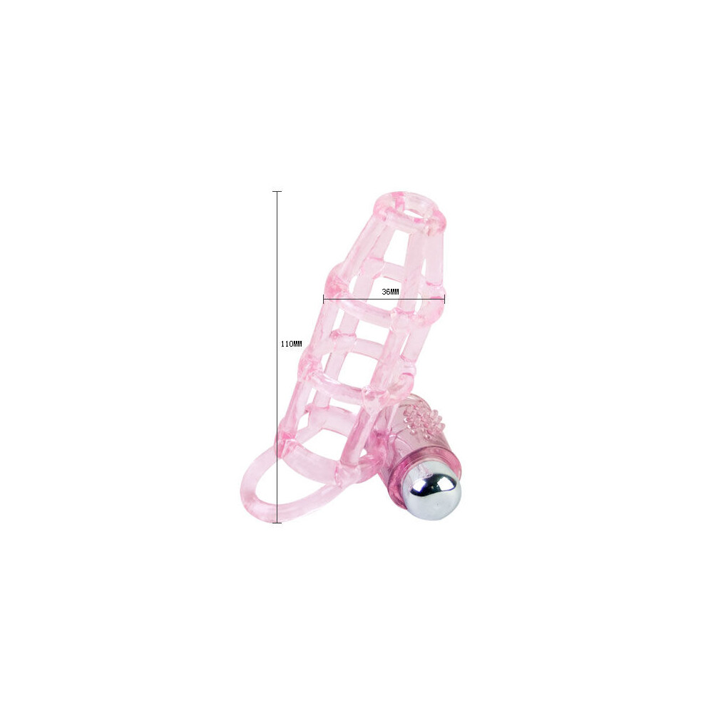 Baile For Him Pink Baile - Sweet 10 Rhythms Silicone Cover And Ring For The Penis