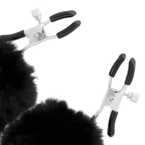 DARKNESS - NIPPLE CLAMPS WITH POM POMS 1 1