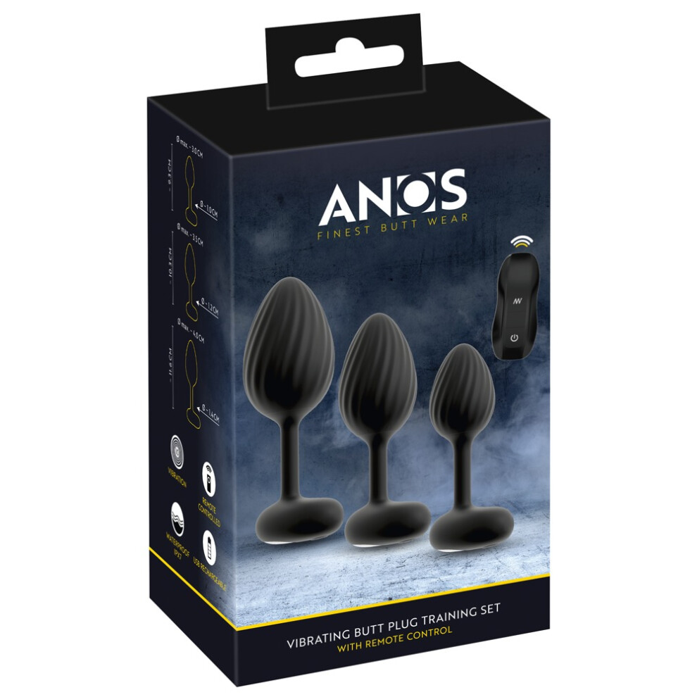 Anos Rc Butt Plug Set With Vibration