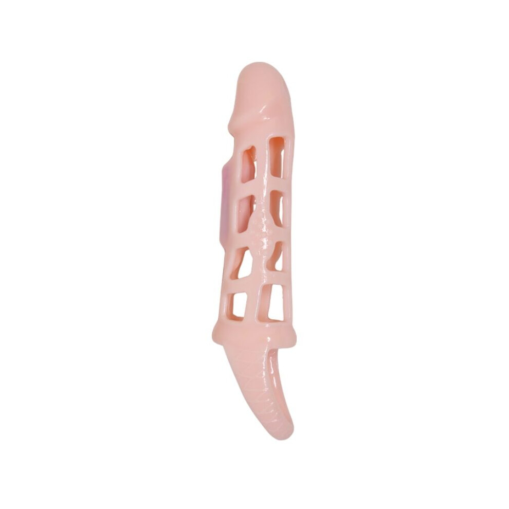 Baile For Him Baile - Penis Extender Cover With Vibration And Natural Strap 13.5 Cm