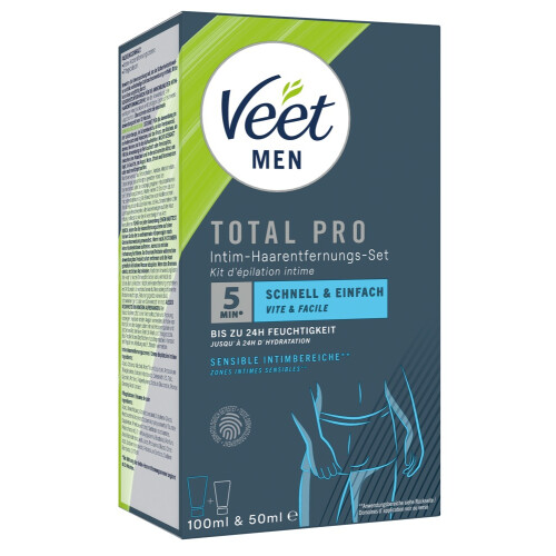Veet Men TOTAL PRO Intimate Hair Removal Set