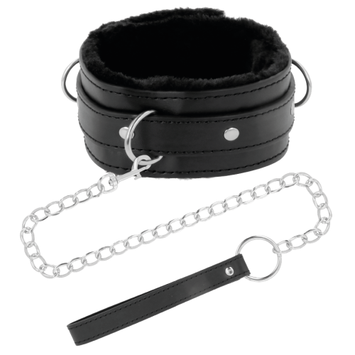 DARKNESS - COMFORTABLE POSTURE NECKLACE WITH LEATHER CHAIN 1